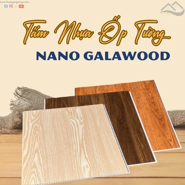 Tấm Nhựa Ốp Trần Ốp Tường Nano Giả Gỗ Galawood