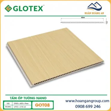 Tấm Nhựa Ốp Tường Nano Giả Gỗ Glotex GOT08