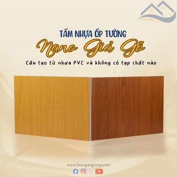 Tấm Nhựa Ốp Tường Nano Giả Gỗ iWood