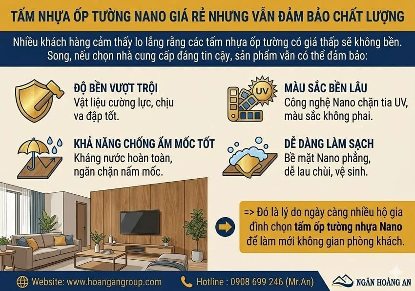 Tấm Nhựa Ốp Tường Nano Giá Rẻ Nhưng Vẫn Đảm Bảo Chất Lượng Tấm Nhựa Ốp Tường Nano Giá Rẻ Nhưng Vẫn Đảm Bảo Chất Lượng