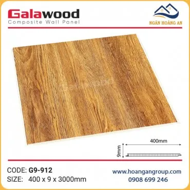 Ốp Tường Ốp Trần Nano Nhựa Giả Gỗ Galawood G9-912
