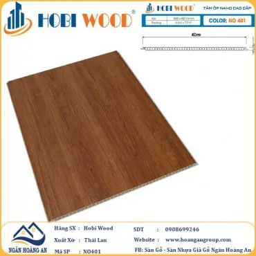 Tấm Nhựa Ốp Tường Nano Hobi Wood NO401 Dày 8mm