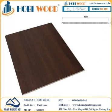 Tấm Nhựa Ốp Tường Nano Hobi Wood NO402 Dày 8mm