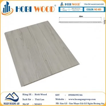 Tấm Nhựa Ốp Tường Nano Hobi Wood NO403 Dày 8mm