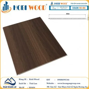 Tấm Nhựa Ốp Tường Nano Hobi Wood NO404 Dày 8mm
