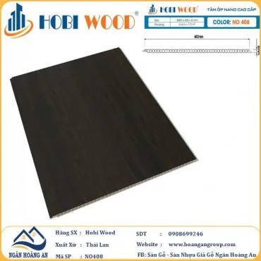 Tấm Nhựa Ốp Tường Nano Hobi Wood NO408 Dày 8mm