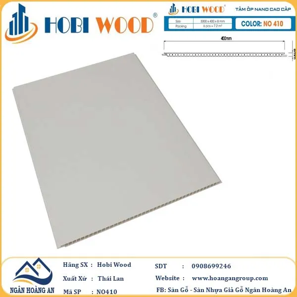 Tấm Nhựa Ốp Tường Ốp Trần Nano Hobi Wood
