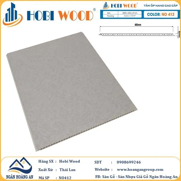Tấm Nhựa Ốp Tường Nano Giả Gỗ Hobi Wood Tại Củ Chi TPHCM