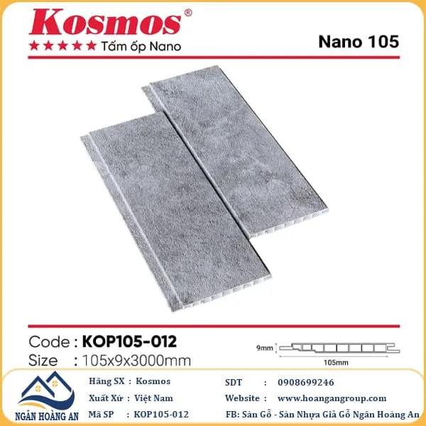 Tấm Nhựa Ốp Tường Ốp Trần Nano Kosmos 