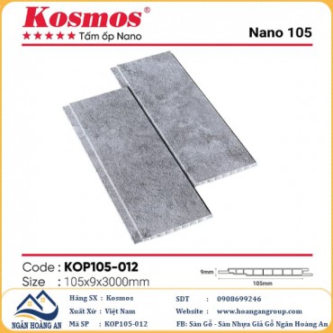 Tấm Nhựa Ốp Tường Ốp Trần Nano Giả Bê Tông Kosmos KOP105-012