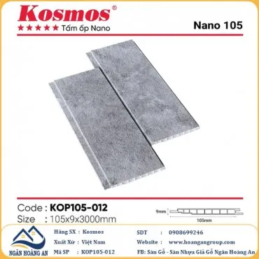 Tấm Nhựa Ốp Tường Ốp Trần Nano Giả Bê Tông Kosmos KOP105-012