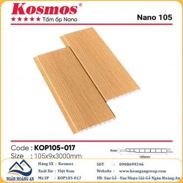 Tấm Nhựa Ốp Tường Ốp Trần Nano Giả Gỗ Kosmos KOP105-017