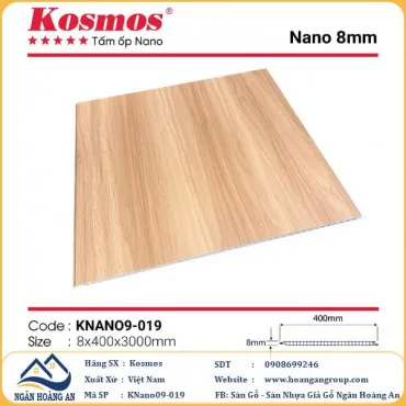 Tấm Nhựa Ốp Tường Ốp Trần Nano Giả Gỗ Kosmos KNano9-019