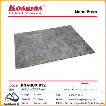 Tấm Nhựa Ốp Tường Ốp Trần Nano Giả Gỗ Kosmos KNano9-012