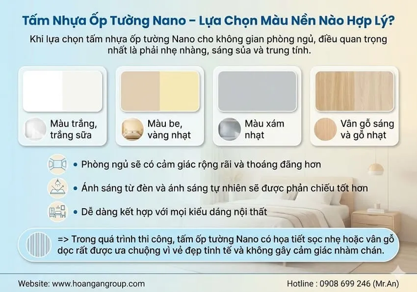 Tấm Nhựa Ốp Tường Nano – Lựa Chọn Màu Nền Nào Hợp Lý?