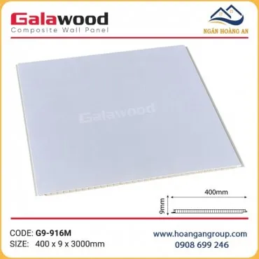 Tấm Nhựa Ốp Tường Nano Màu Trắng Galawood G9-916M