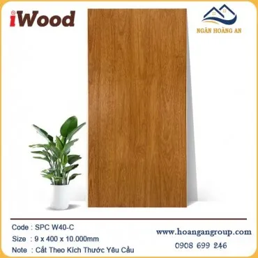 Ốp Tường Ốp Trần Nano Nhựa Giả Gỗ iWood W40-C