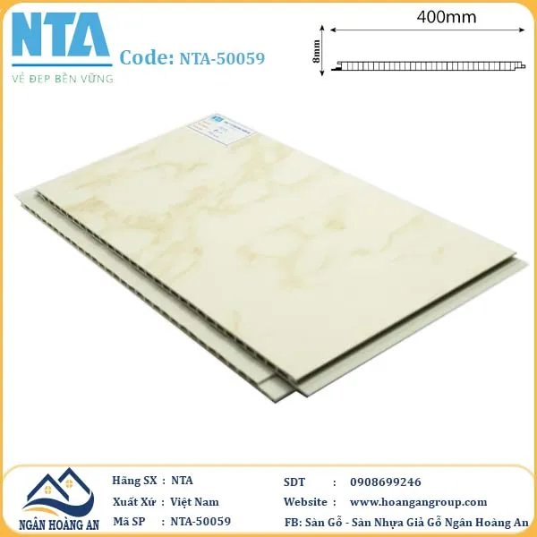 Tấm Nhựa Ốp Tường Nano Giả Gỗ NTA 50059 Tấm Nhựa Ốp Tường Nano Giả Gỗ NTA 50059