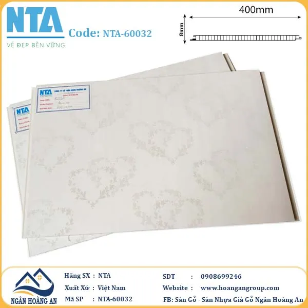 Tấm Nhựa Ốp Tường Nano Giả Gỗ NTA 60032