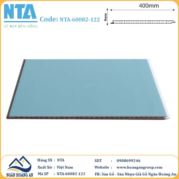 Tấm Nhựa Ốp Tường Nano Giả Gỗ NTA 60088-122