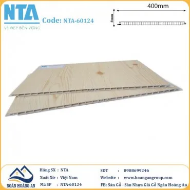 Tấm Nhựa Ốp Tường Nano Giả Gỗ NTA 60124