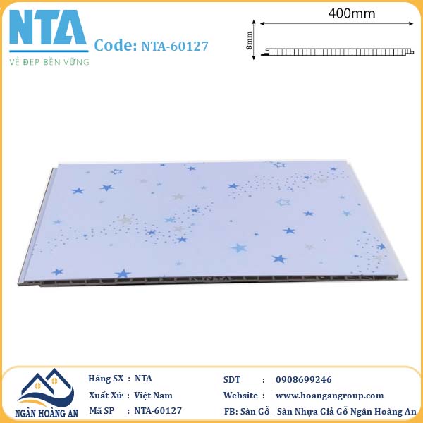 Tấm Nhựa Ốp Tường Nano NTA-60127