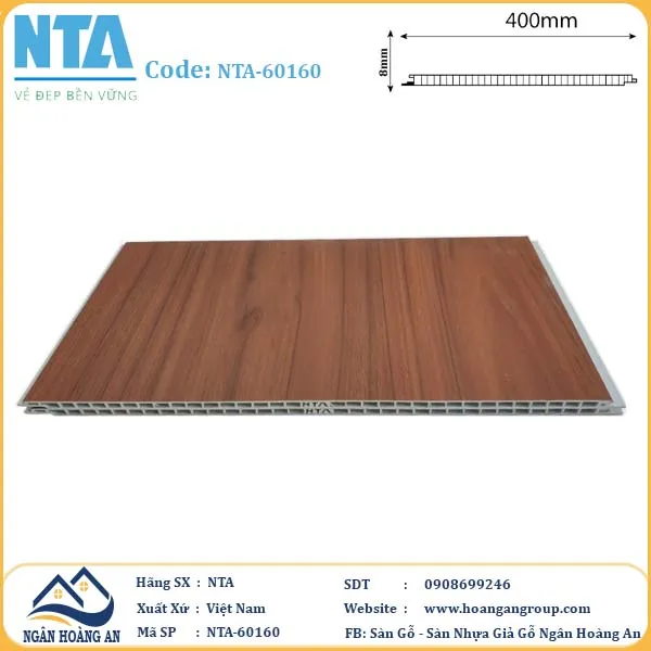 Tấm Nhựa Ốp Tường Nano NTA-60160