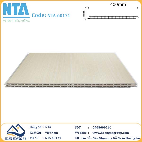 Tấm Nhựa Ốp Tường Nano NTA-60171