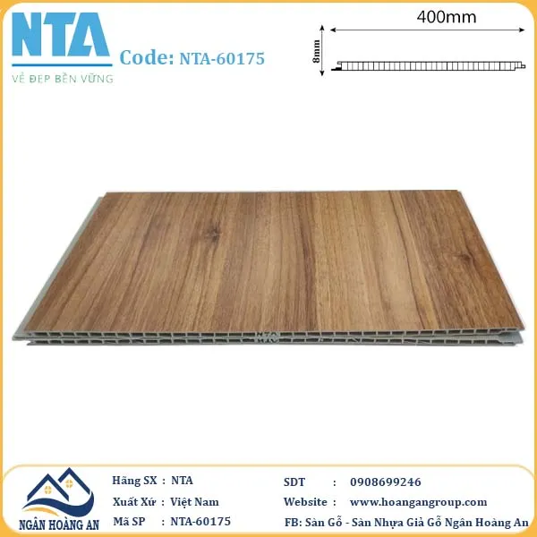 Tấm Nhựa Ốp Tường Nano NTA-60175