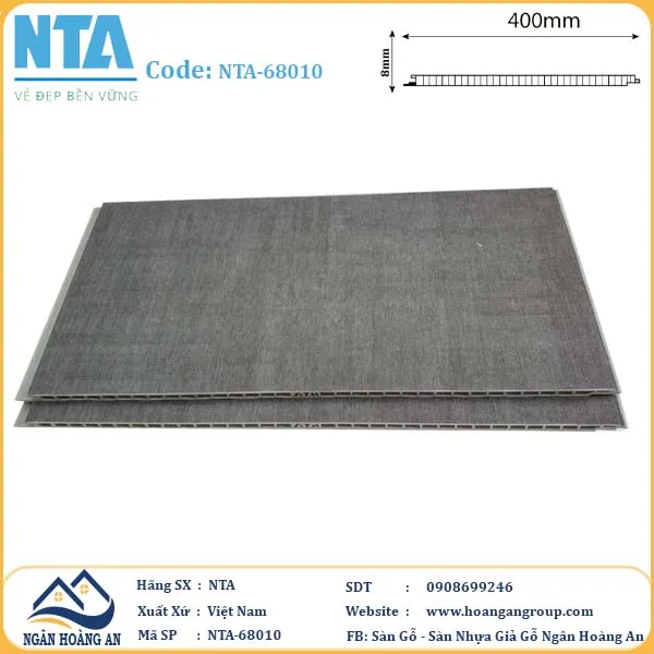 Tấm Nhựa Ốp Tường Nano NTA-68010 Tấm Nhựa Ốp Tường Nano NTA-68010