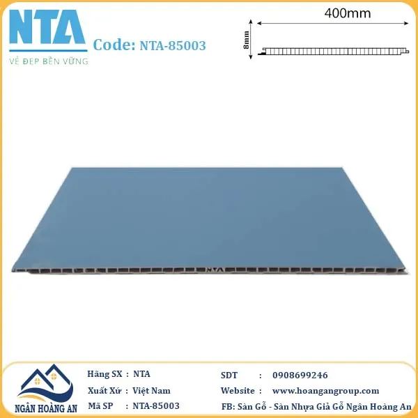 Tấm Nhựa Ốp Tường Nano Giả Gỗ NTA
