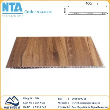 Tấm Nhựa Ốp Tường Nano Giả Gỗ NTA 8778