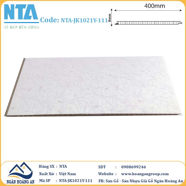 Tấm Nhựa Ốp Tường Nano NTA-JK1021Y-111