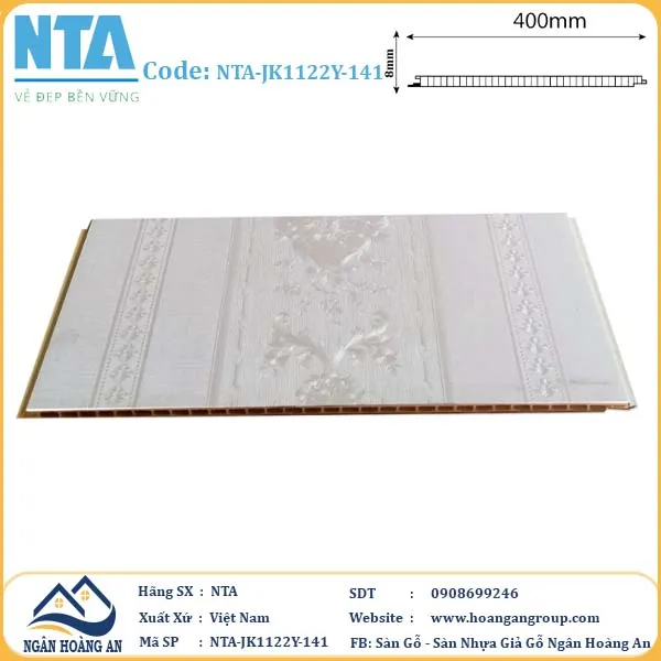 Tấm Nhựa Ốp Tường Nano NTA-JK1122Y-141