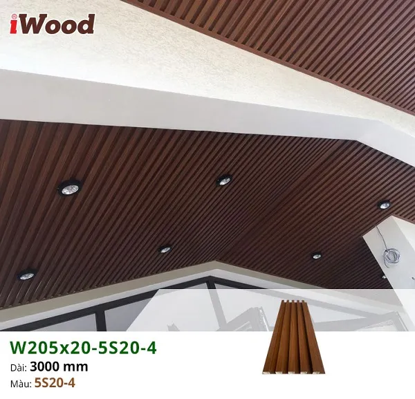 Tấm Nhựa Ốp Tường Lam Sóng iWood 