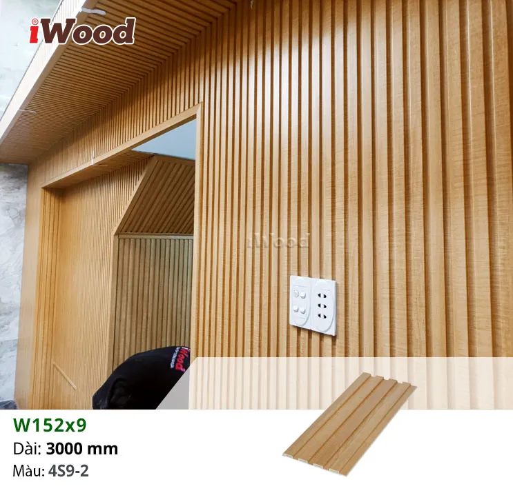 Tấm Nhựa Ốp Tường Ốp Trần Lam Sóng iWood 