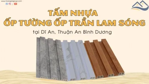 Ốp Tường Ốp Trần Lam Sóng Nhựa Giả Gỗ Tại Dĩ An, Thuận An Bình Dương