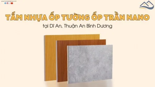 Tấm Nhựa Ốp Tường Ốp Trần Nano Giả Gỗ Tại Dĩ An, Thuận An Bình Dương