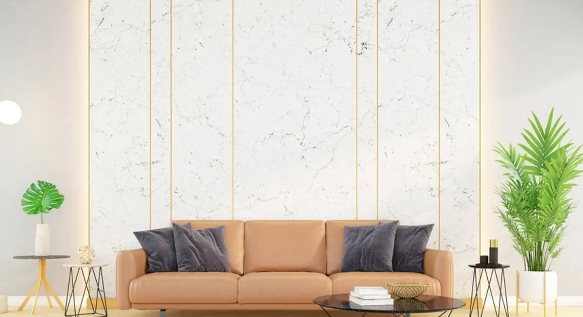 Tấm Nhựa Ốp Tường PVC Giả Đá