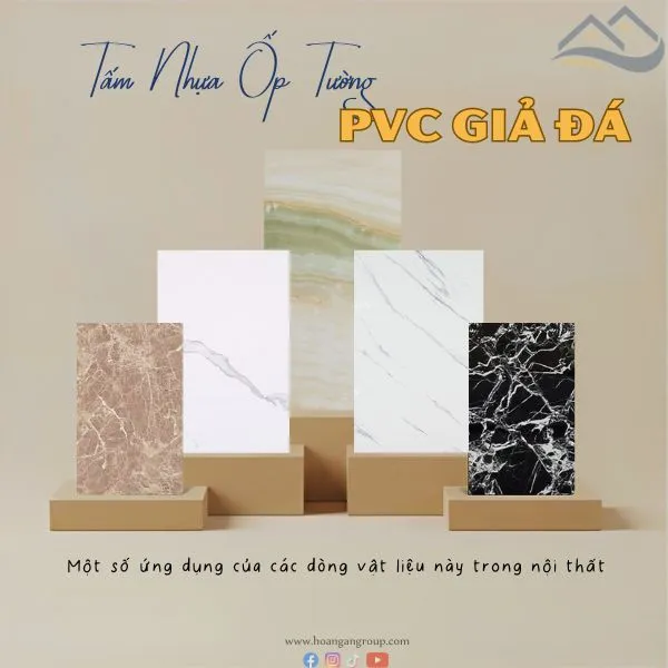 Tấm Nhựa Ốp Tường PVC Giả Đá Được Làm Từ Nhựa Nguyên Sinh