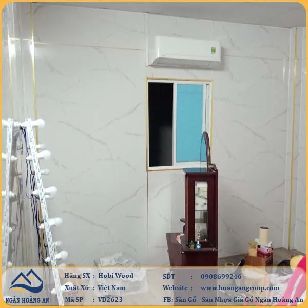 Tấm Nhựa Ốp Tường PVC Giả Đá Hobi Wood Tại Quận 12, Hóc Môn TPHCM
