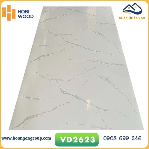 Tấm Nhựa Ốp Tường PVC Giả Đá Hobi Wood VD2623 Dày 2.6mm Tấm Nhựa Ốp Tường PVC Giả Đá Hobi Wood VD2623 Dày 2.6mm