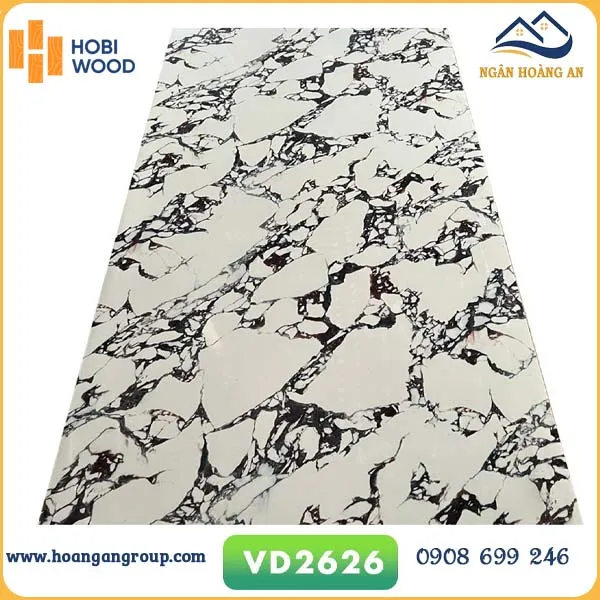Tấm Nhựa Ốp Tường PVC Giả Đá Hobi Wood VD2626 Dày 2.6mm Tấm Nhựa Ốp Tường PVC Giả Đá Hobi Wood VD2626 Dày 2.6mm