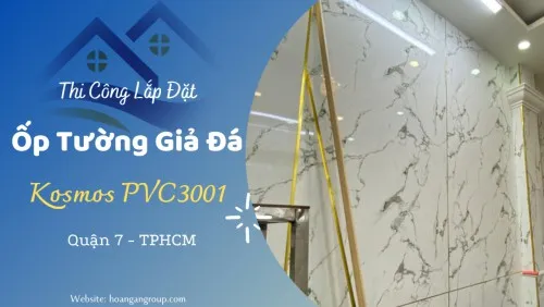 Ốp Tường PVC Giả Vân Đá Kosmos Tại Quận 7 TP HCM