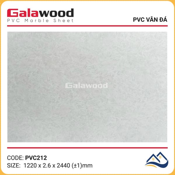 Tấm Nhựa Ốp Tường PVC Giả Đá Galawood PVC212