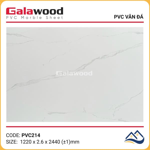 Tấm Nhựa Ốp Tường PVC Giả Đá Galawood PVC214