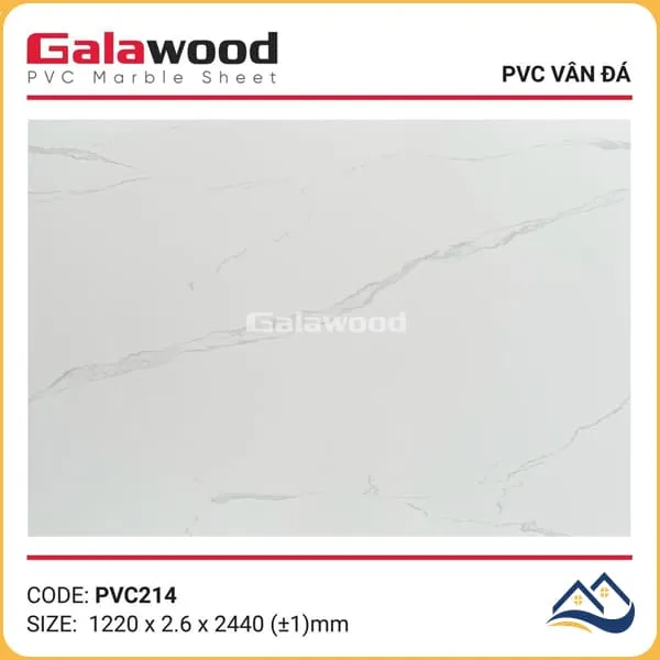 Tấm Nhựa Ốp Tường PVC Giả Đá Galawood PVC214