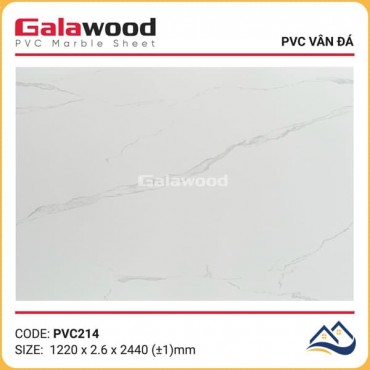 Tấm Nhựa Ốp Tường PVC Giả Đá Galawood PVC214 dày 2.6mm