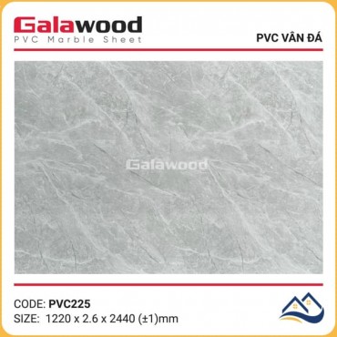 Tấm Nhựa Ốp Tường PVC Giả Đá Galawood PVC225 dày 2.6mm