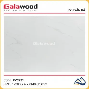 Tấm Nhựa Ốp Tường PVC Giả Đá Galawood PVC231 dày 2.6mm